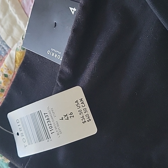 Black mesh diamond leggings - Picture 2 of 2